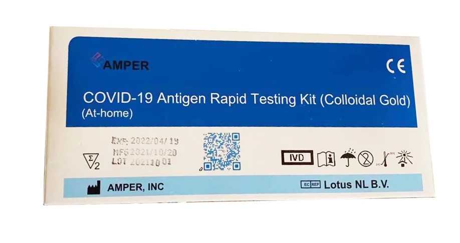 Amper COVID-19 Antigen Rapid Testing Kit (Colloidal Gold)